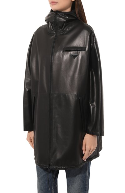 Кожаная парка PRADA, арт. 58974-1RP0-F0002, фото 3