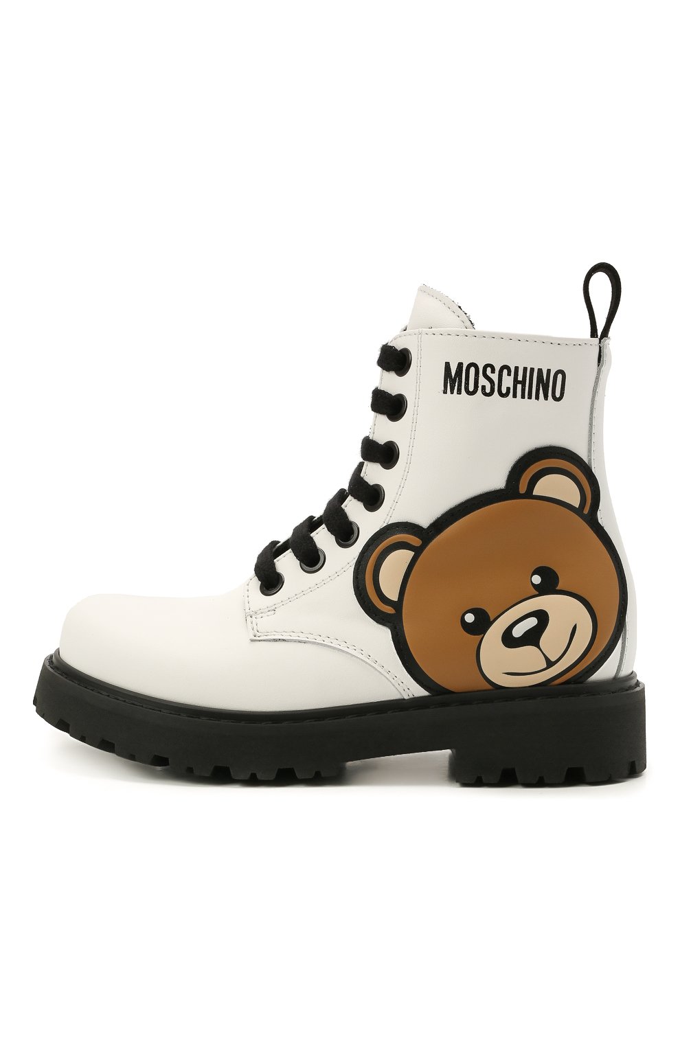 Кожаные ботинки MOSCHINO, арт. 68926/BRUN0/28-35, фото 2