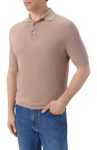 Шелковое поло ANDREA CAMPAGNA, арт. PL1MC/SE18Q, фото 3