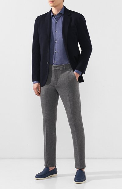 Кожаные лоферы summer walk LORO PIANA, арт. FAF8272, фото 2