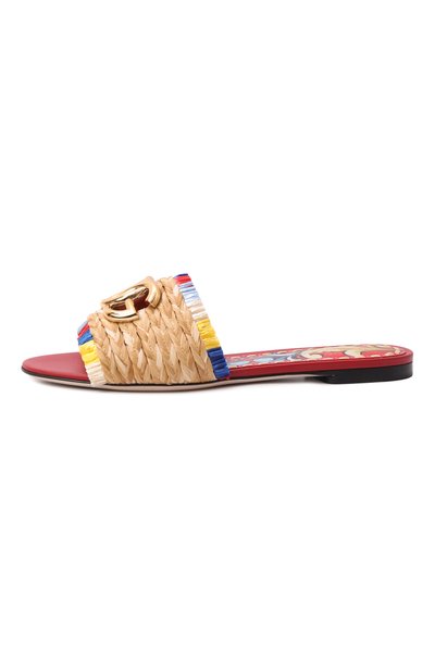 Шлепанцы из рафии DOLCE & GABBANA, арт. CQ0646/A0451, фото 4