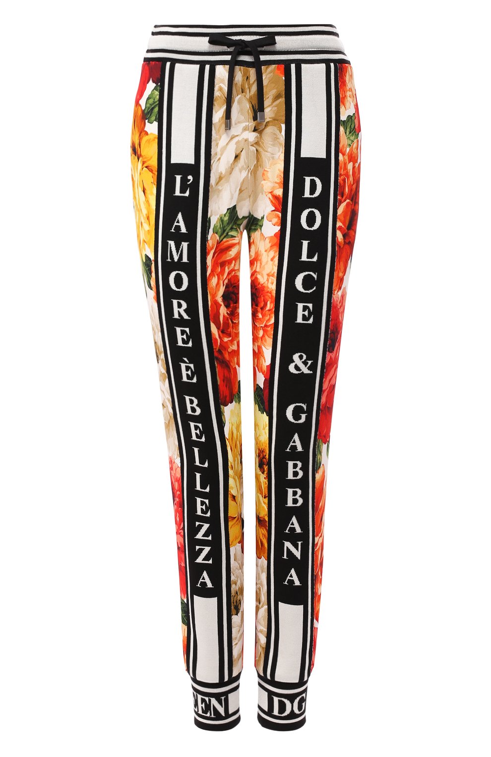 Джоггеры с принтом DOLCE & GABBANA разноцветного цвета по цене 99500 руб., арт. FTBIBT/FSRK7, фото 1 Джоггеры с принтом DOLCE & GABBANA, арт. FTBIBT/FSRK7, фото 1