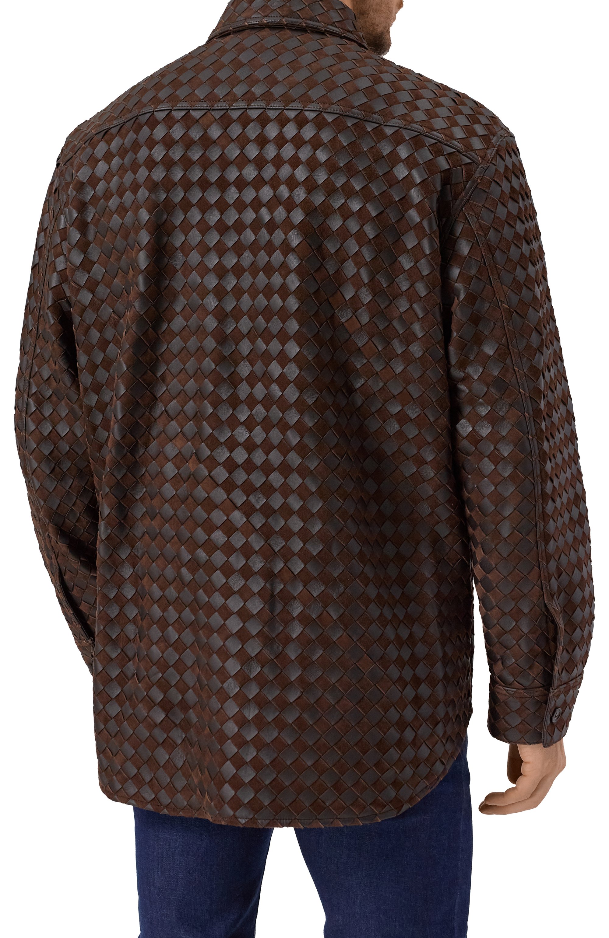 Кожаная куртка-рубашка BOTTEGA VENETA, арт. 837063/V5RU0, фото 4