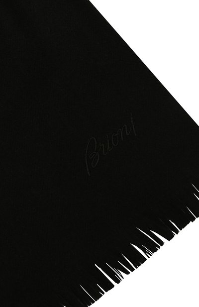 Шерстяной шарф BRIONI черного цвета по цене 69800 руб., арт. 03RC00/09AL9, фото 2 Шерстяной шарф BRIONI, арт. 03RC00/09AL9, фото 2