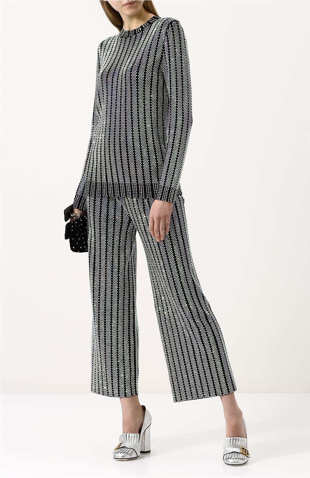 Пуловер с круглым вырезом и стразами GUCCI, арт. 501412/X9M91, фото 2