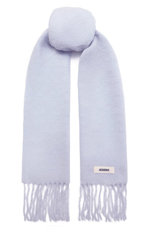 Шерстяной шарф Jacquemus 24HACU00572/B0T4032 Голубой 24HACU00572/B0T4032