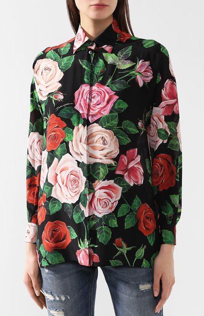 Шелковая рубашка DOLCE & GABBANA, арт. F5K06T/HS103, фото 3