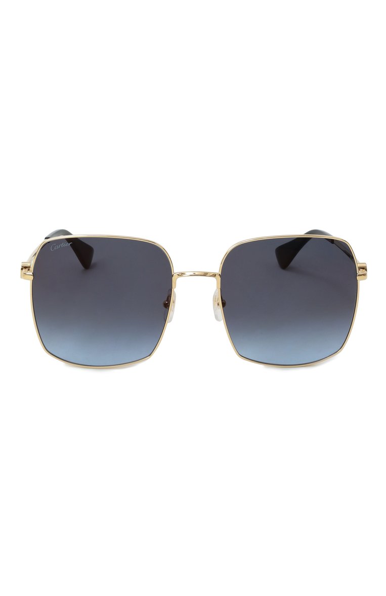 Женские солнцезащитные очки CARTIER синего цвета, арт. CT0401S 005 | Фото 3 (Нос: Не проставлено; Региональные ограничения белый список (Axapta Mercury): Не проставлено; Тип очков: С/з; Материал: Металл; Очки форма: Безоправные, Квадратные; Оптика Гендер: оптика-женское)