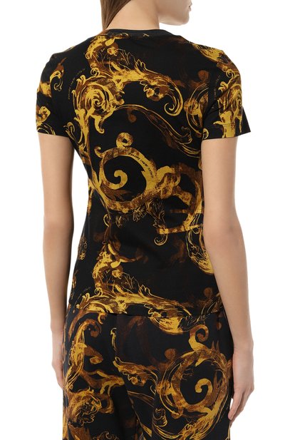 Хлопковая футболка VERSACE JEANS COUTURE, арт. 76HAH6D8/JS287, фото 4