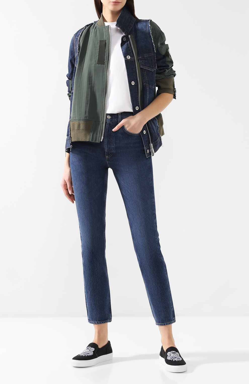 Текстильные слипоны tiger  KENZO, арт. F952SN100F70, фото 2