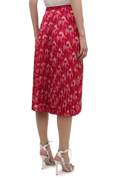 Плиссированная юбка REDVALENTINO розового цвета по цене 73900 руб., арт. XR3RAH29/6AE, фото 4 Плиссированная юбка REDVALENTINO, арт. XR3RAH29/6AE, фото 4