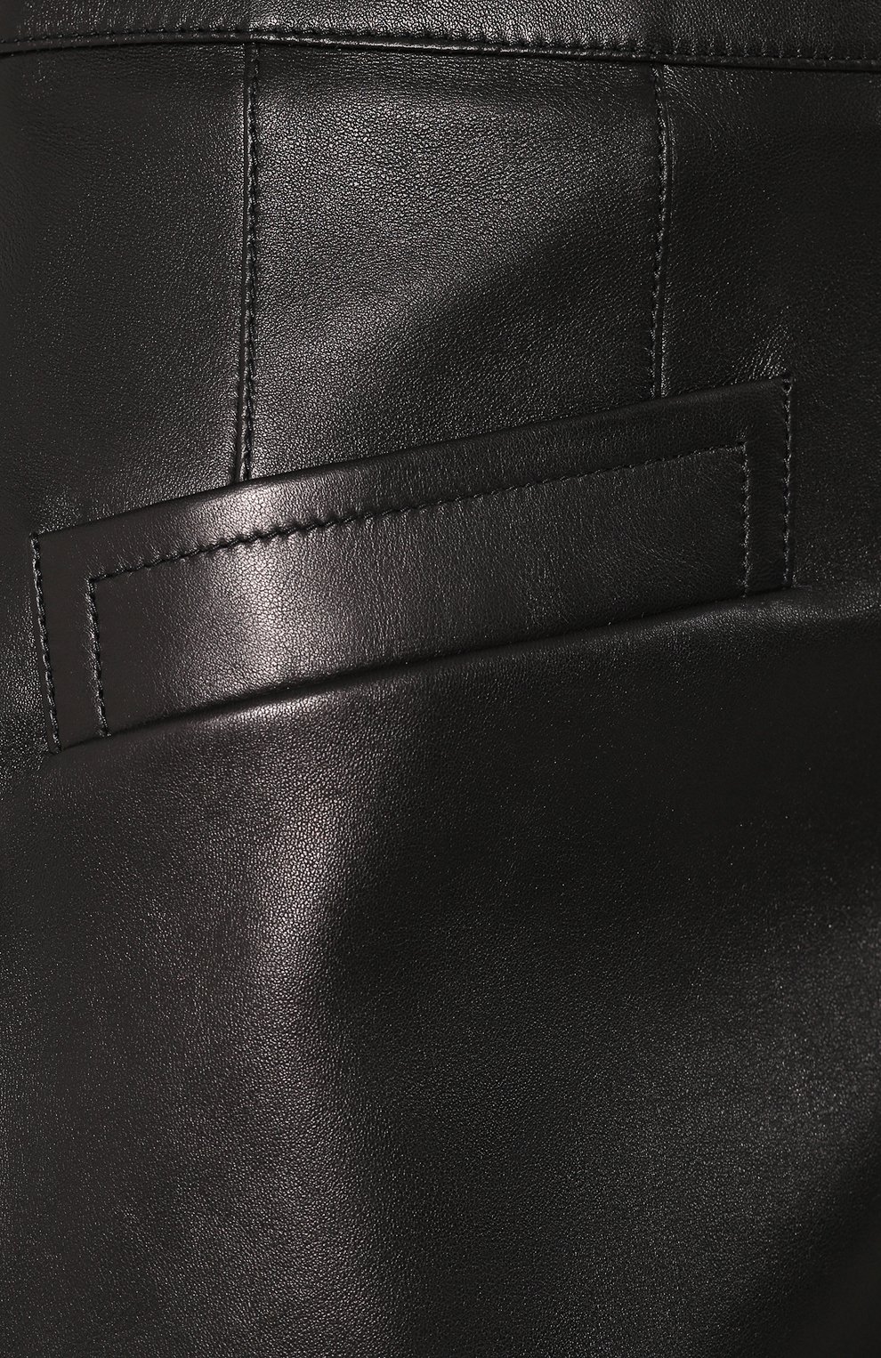 Кожаная юбка SAINT LAURENT черного цвета по цене 256000 руб., арт. 611752/YC2ZZ, фото 5 Кожаная юбка SAINT LAURENT, арт. 611752/YC2ZZ, фото 5