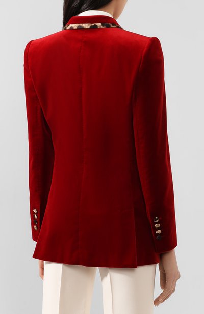 Жакет из смеси хлопка и шелка DOLCE & GABBANA, арт. F29CET/FUWB3, фото 4