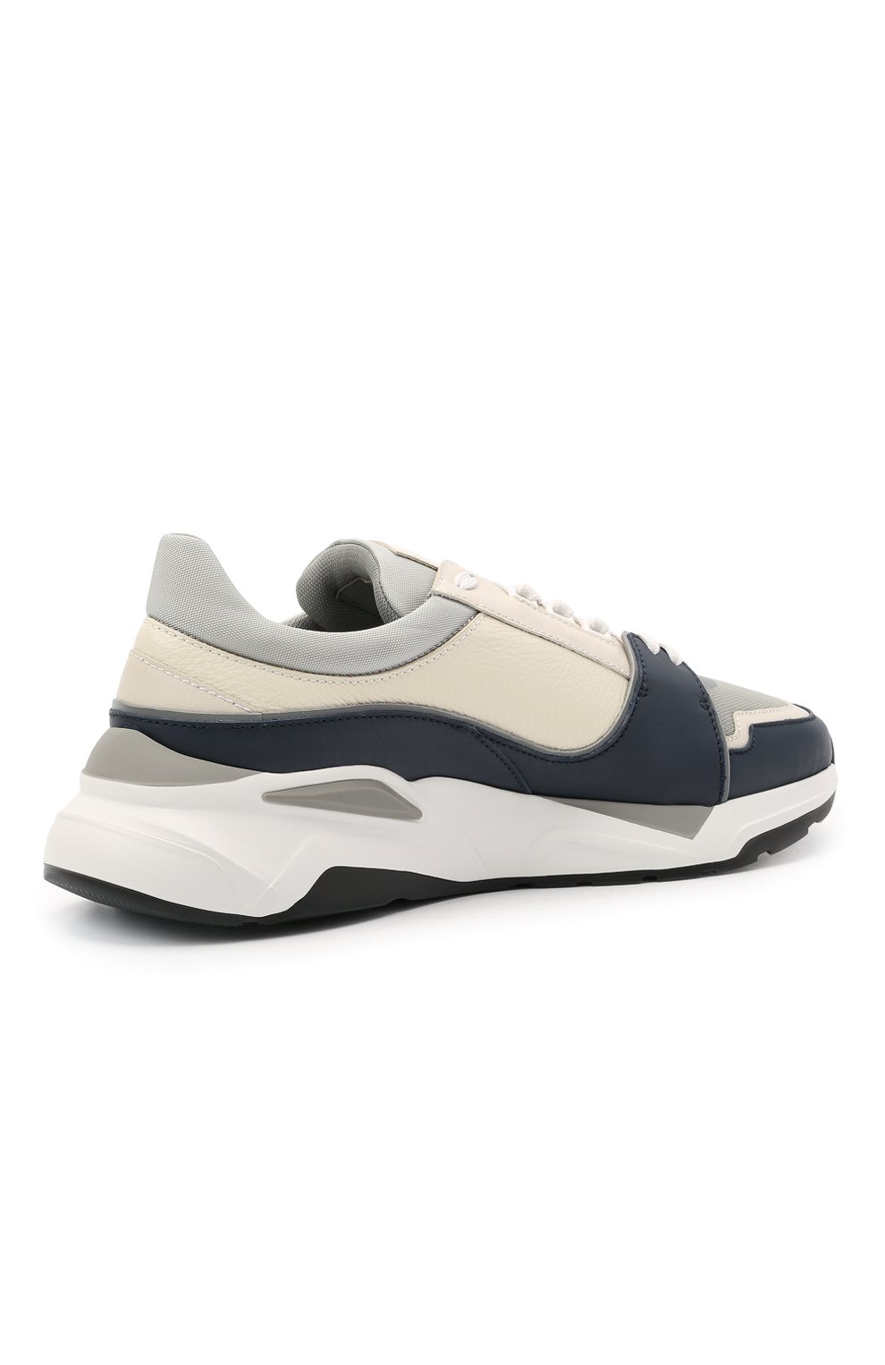 Комбинированные кроссовки CANALI синего цвета по цене 57050 руб., арт. 191215/RY00530, фото 4 Комбинированные кроссовки CANALI, арт. 191215/RY00530, фото 4