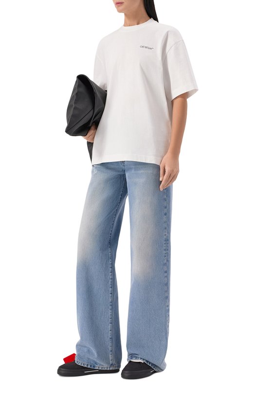 Текстильные кеды New Low Vulcanized Off-White 0WIA288C99FAB002 Чёрный  0WIA288C99FAB002 Фото 3