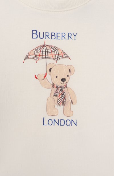 Хлопковая футболка BURBERRY, арт. 8128138, фото 3