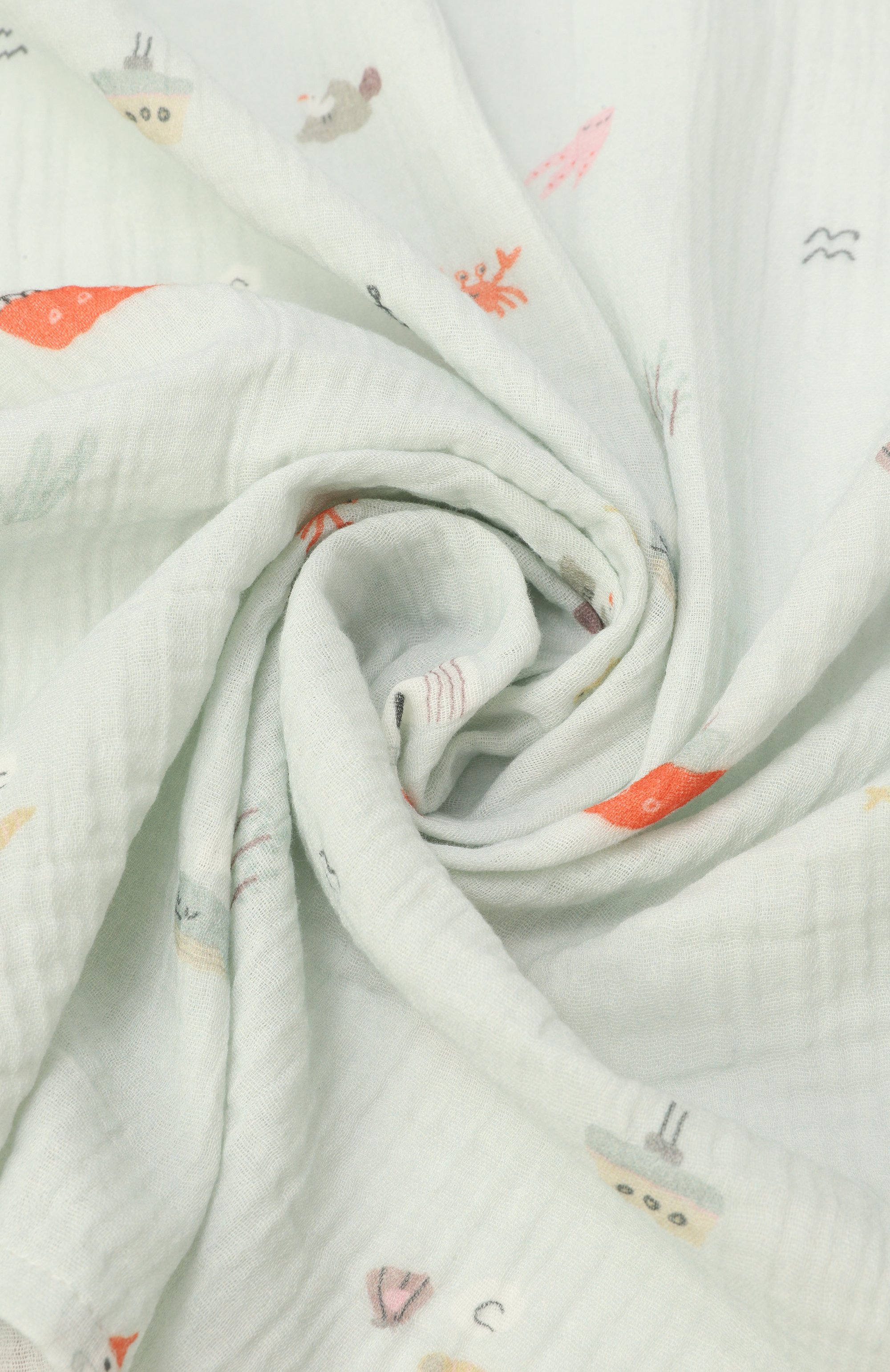 Комплект из трех пеленок BUBA KIDS разноцветного цвета по цене 3350 руб., арт. BKMUSSW11, фото 7 Комплект из трех пеленок BUBA KIDS, арт. BKMUSSW11, фото 7