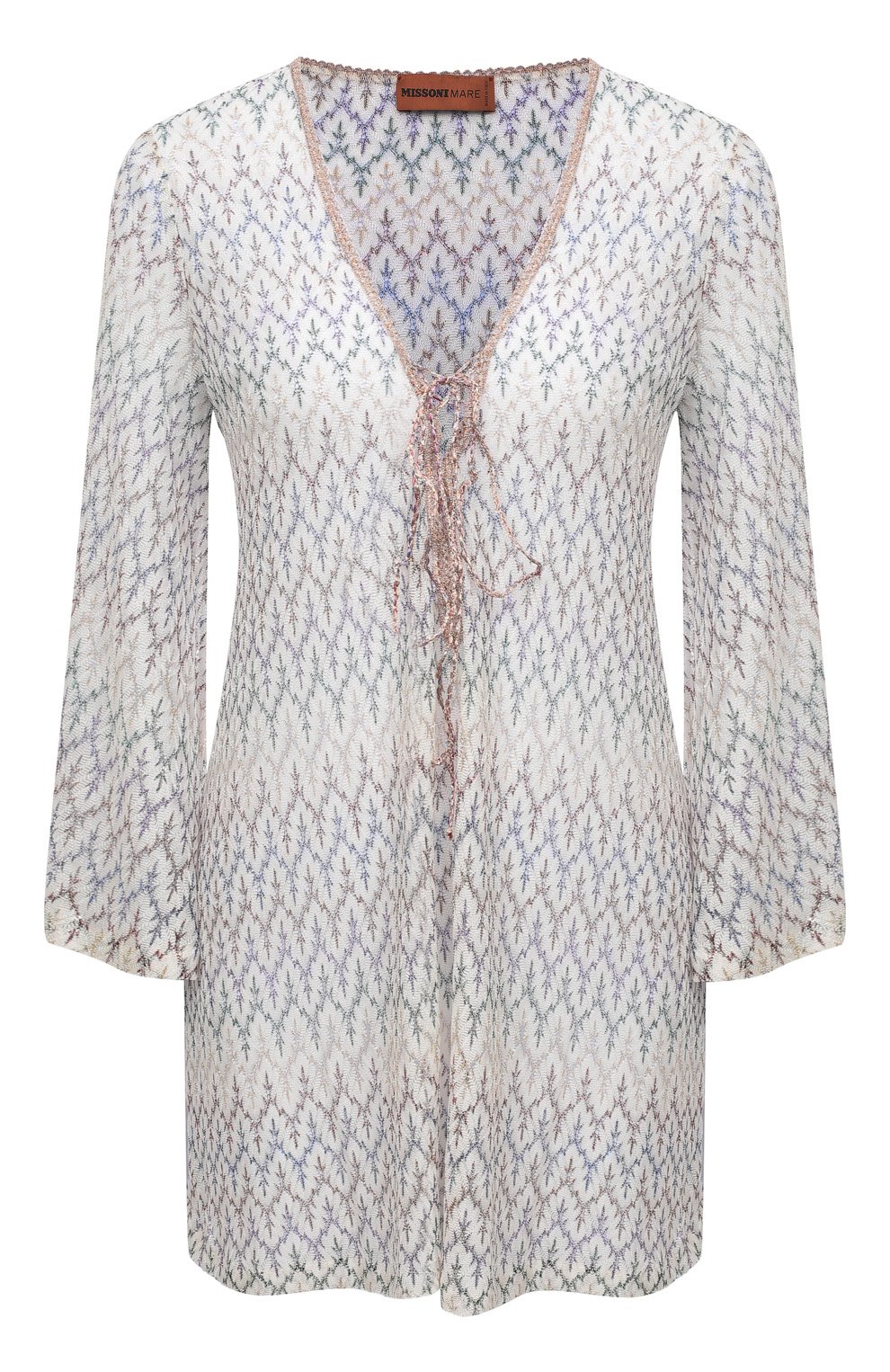 Туника из вискозы MISSONI белого цвета по цене 66300 руб., арт. MMQ00016/BR00C6, фото 1 Туника из вискозы MISSONI, арт. MMQ00016/BR00C6, фото 1