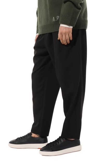 Кожаные кеды cleanic SANTONI, арт. MBCD21640BARTSB9I25, фото 3