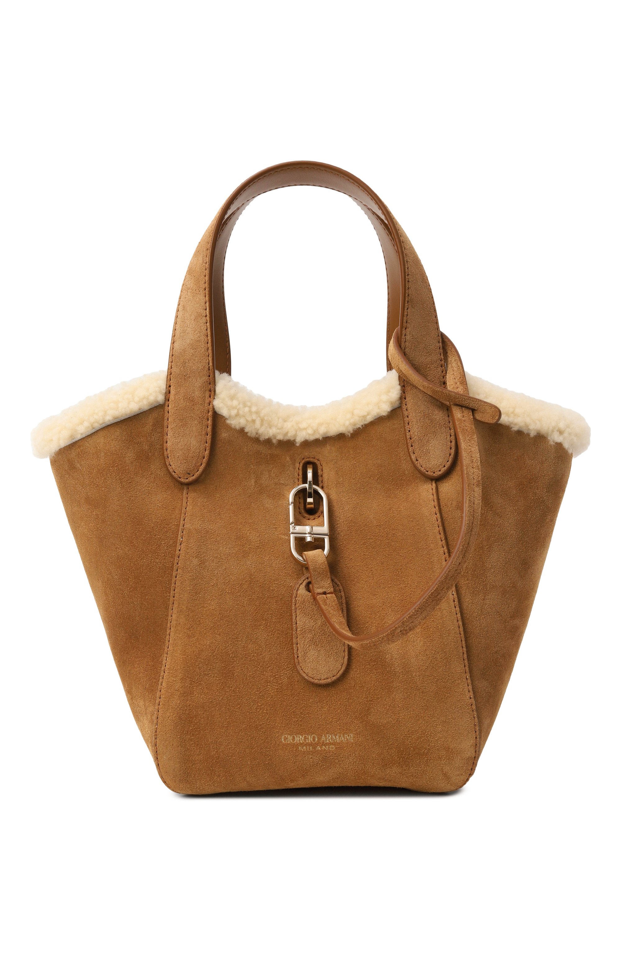 Сумка GIORGIO ARMANI коричневого цвета по цене 299500 руб., арт. GW000820/AF20679, фото 1 Сумка GIORGIO ARMANI, арт. GW000820/AF20679, фото 1