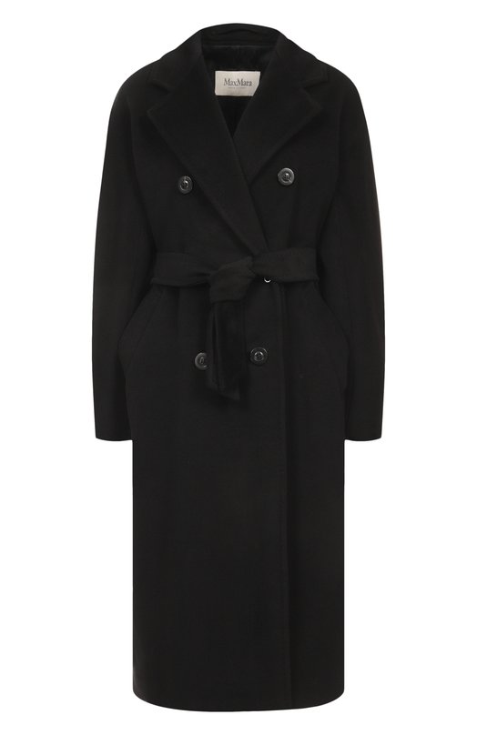 Пальто из шерсти и кашемира Max Mara MADAME Чёрный MADAME