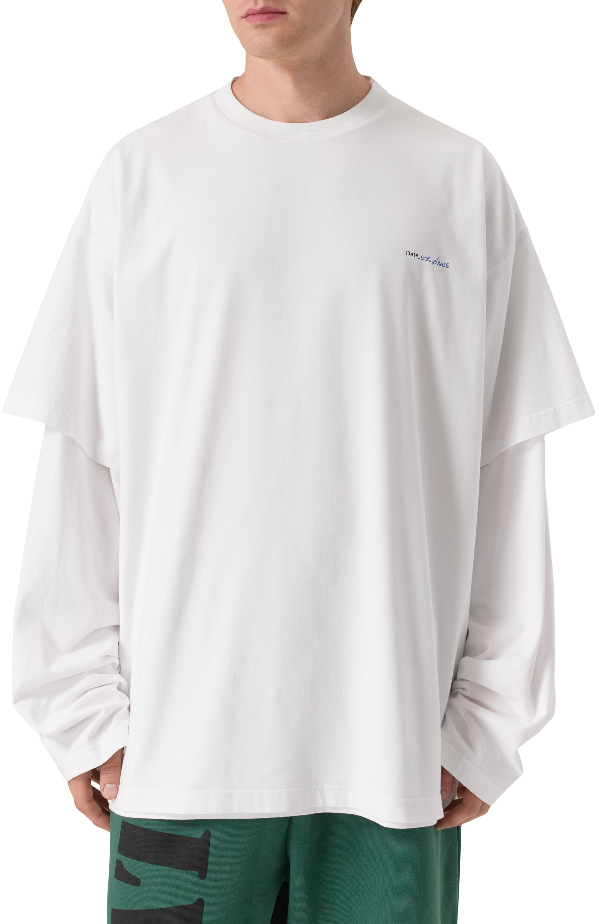 Хлопковый лонгслив VETEMENTS, арт. UA65LS220W/LIGHT JERSEY, фото 3