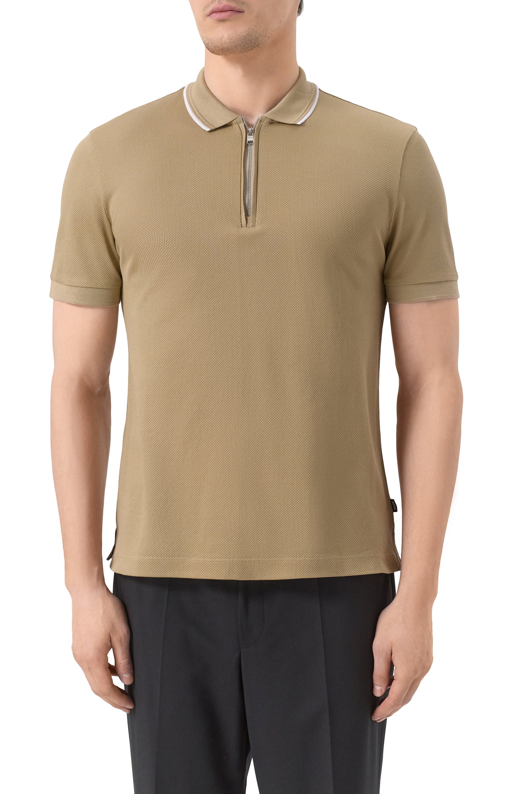 Хлопковое поло BOSS, арт. 50532612, фото 3