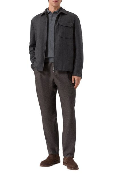 Мужские шерстяные брюки BRUNELLO CUCINELLI, арт. M038PS2480