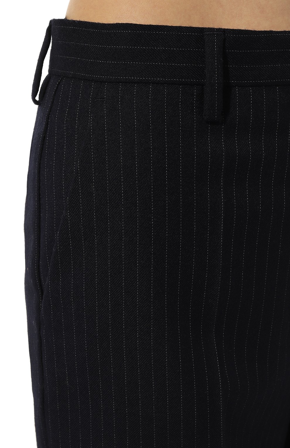 Шерстяные брюки PRADA синего цвета по цене 120000 руб., арт. P290EG-1ZJ7-F0124-212, фото 5 Шерстяные брюки PRADA, арт. P290EG-1ZJ7-F0124-212, фото 5