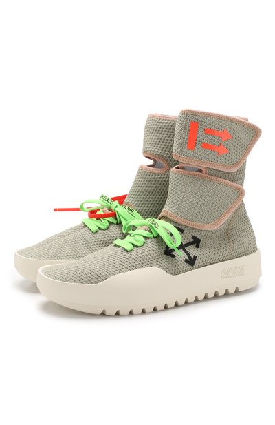 Высокие текстильные кроссовки cst- 001 на шнуровке OFF-WHITE, арт. 0MIA108F18B830010610, фото 1
