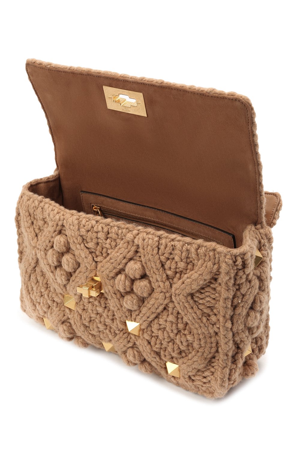 Сумка roman stud large VALENTINO бежевого цвета по цене 363000 руб., арт. WW2B0I60/YSK, фото 4 Сумка roman stud large VALENTINO, арт. WW2B0I60/YSK, фото 4