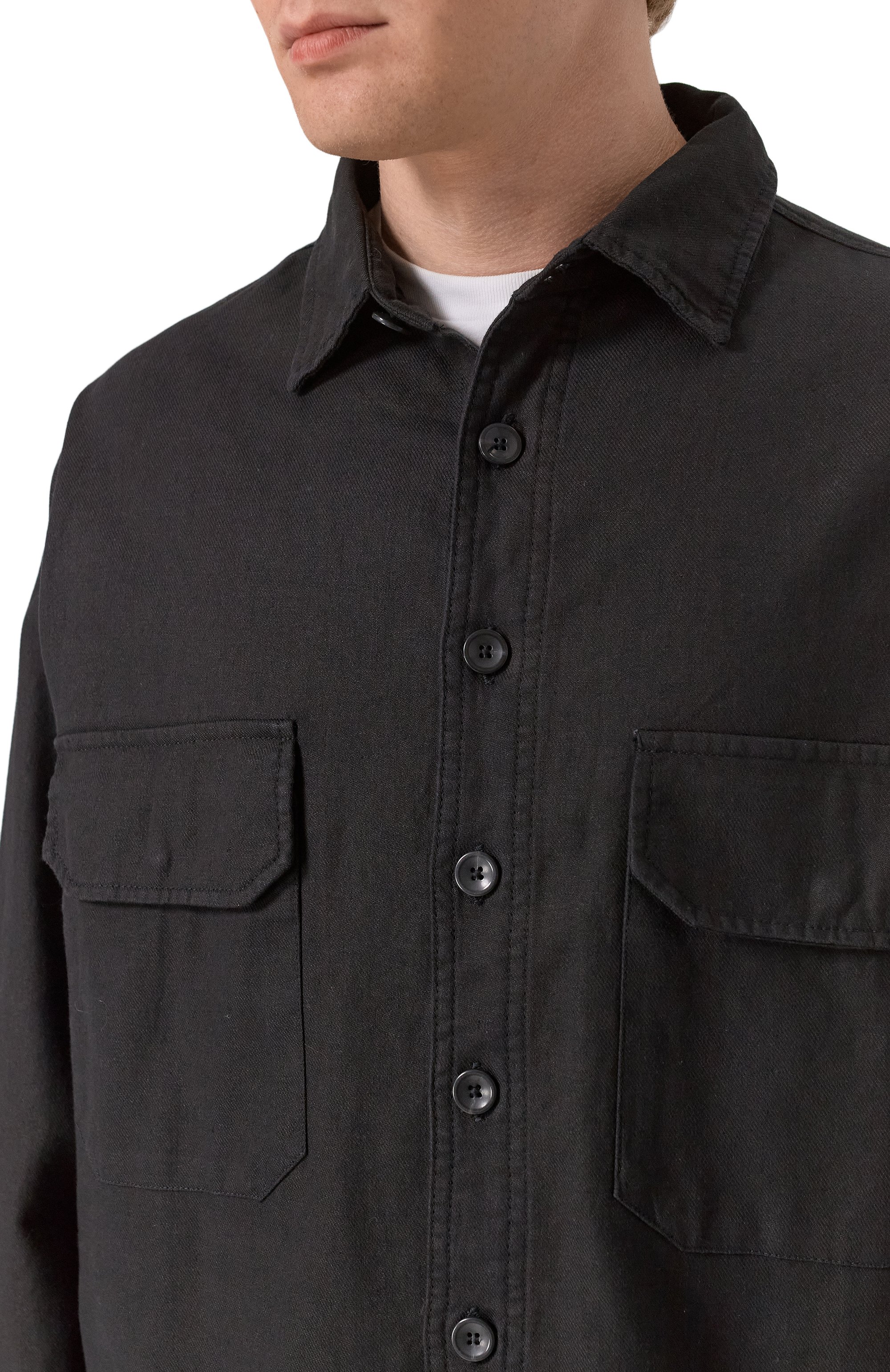 Рубашка изо льна и хлопка WHITE SAND, арт. 25SU20/609, фото 5