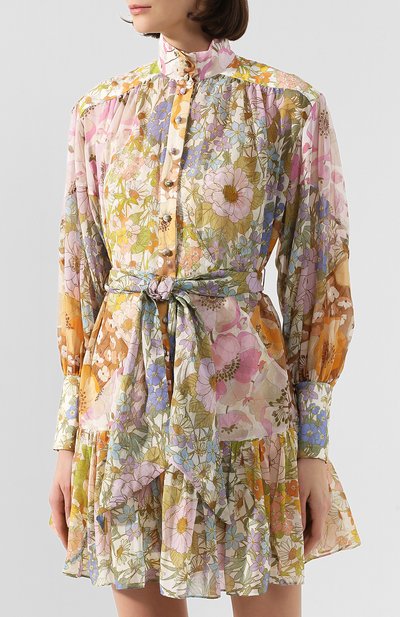 Платье из смеси хлопка и шелка ZIMMERMANN, арт. 7730DSUP, фото 3