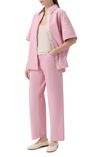 Джинсовая рубашка MARNI розового цвета по цене 113000 руб., арт. CAJD0565A1/USCY64, фото 2 Джинсовая рубашка MARNI, арт. CAJD0565A1/USCY64, фото 2