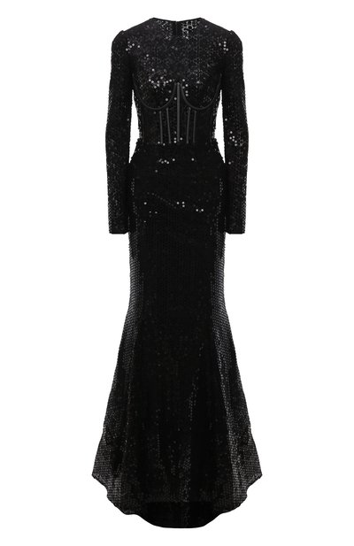 Женское платье с отделкой пайетками DOLCE & GABBANA, арт. F6ZM7T/HLM50