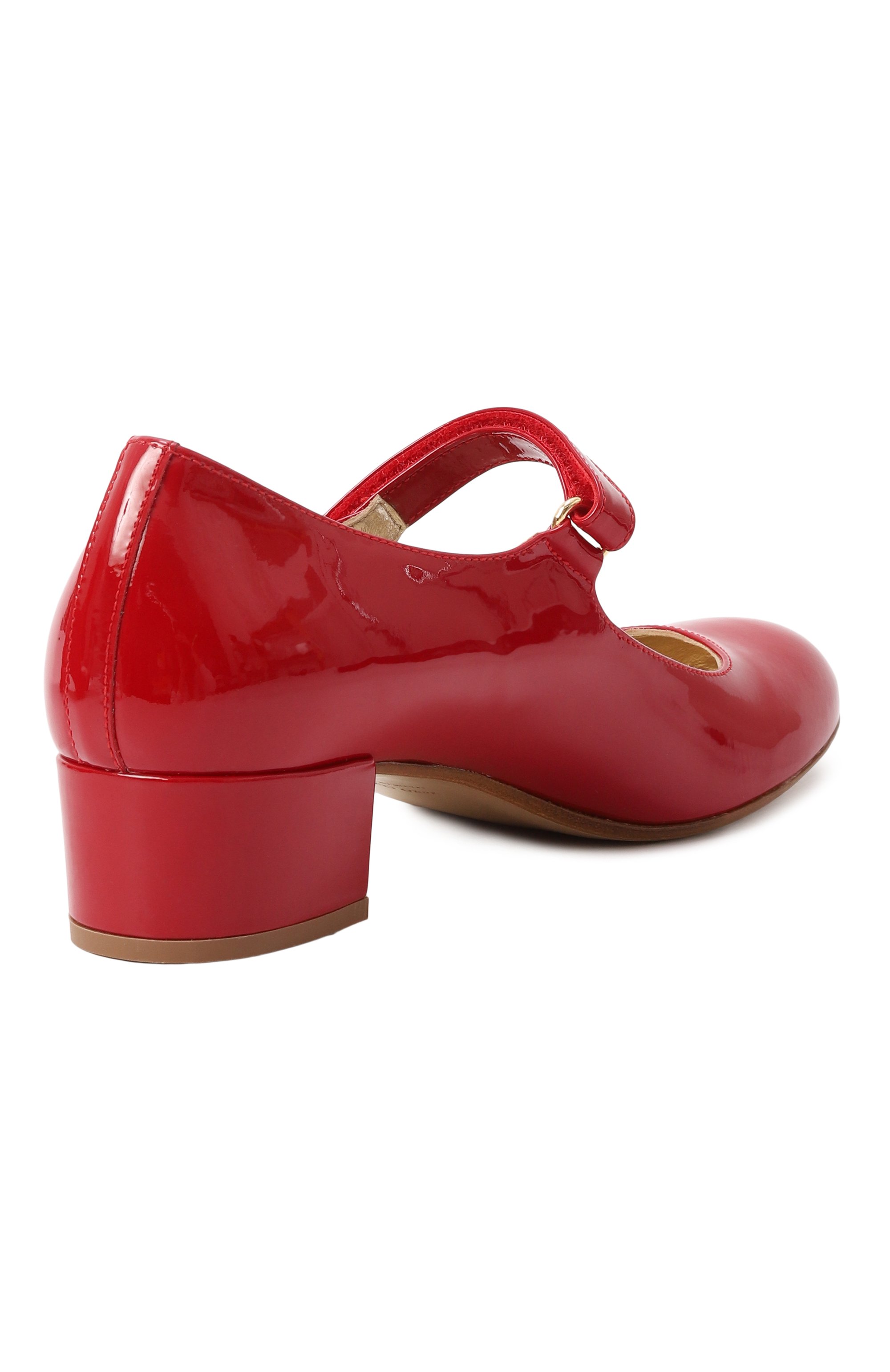 Кожаные туфли MISSOURI красного цвета по цене 24950 руб., арт. 78097 B/31-34, фото 3 Кожаные туфли MISSOURI, арт. 78097 B/31-34, фото 3