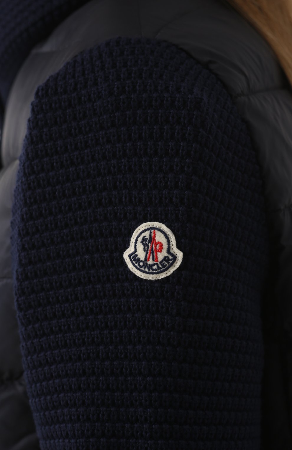 Пуховик с шерстяными рукавами MONCLER, арт. C2-093-94534-00-98124, фото 5