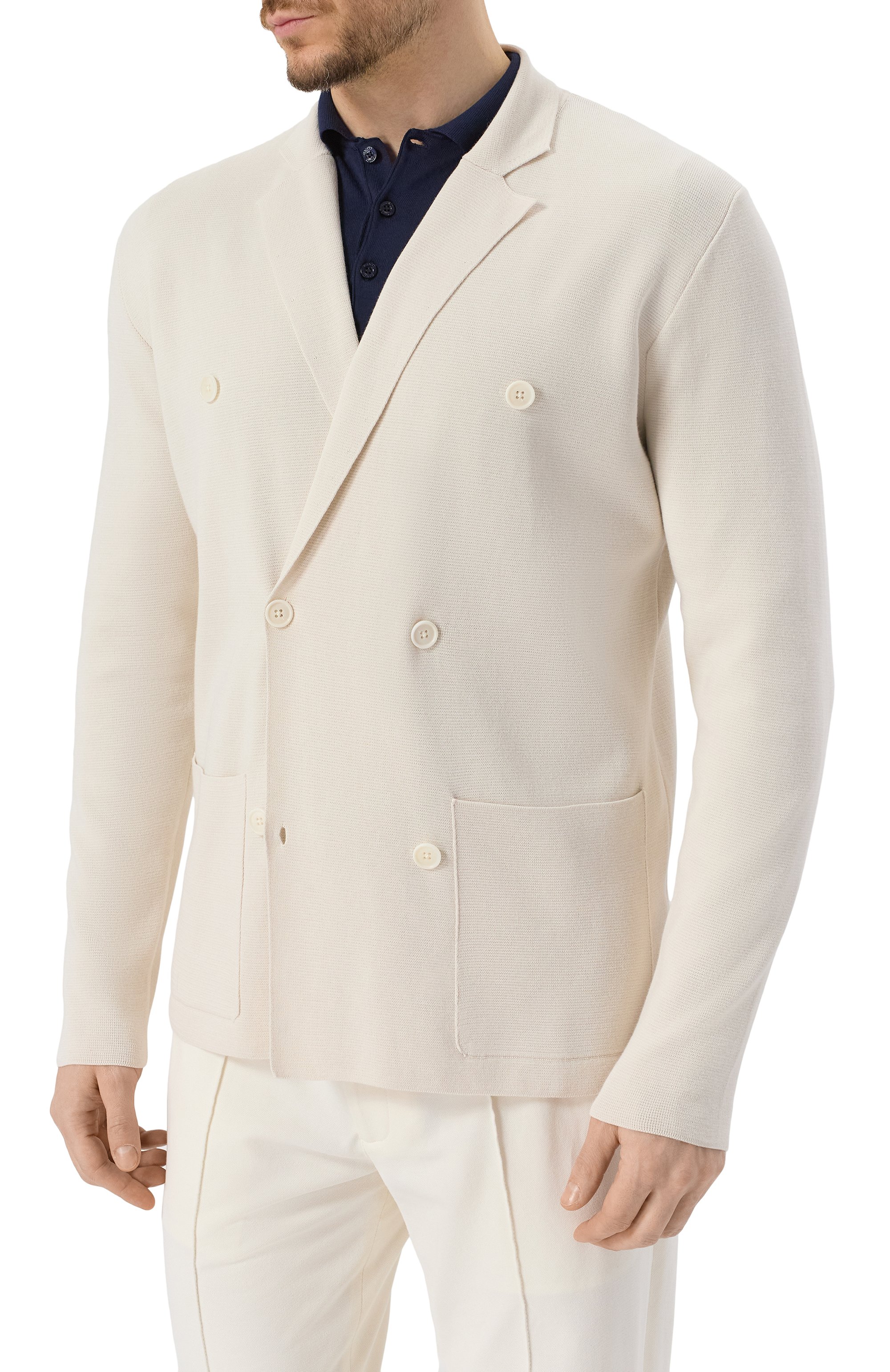 Хлопковый пиджак CORNELIANI, арт. 25M594-2525155, фото 5