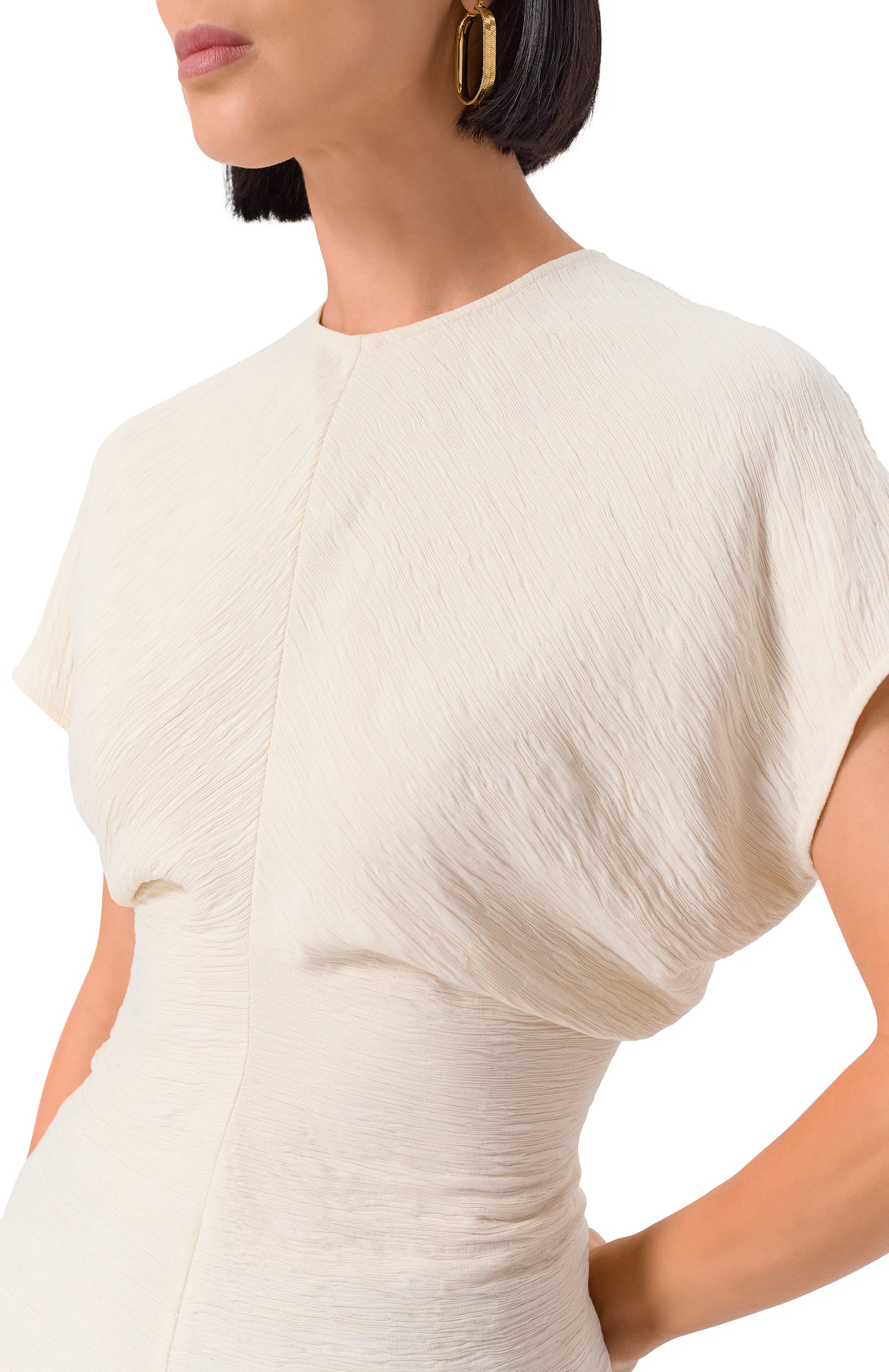 Топ из вискозы TOTEME кремового цвета по цене 56100 руб., арт. 243-WRT0331-FB0199, фото 5 Топ из вискозы TOTEME, арт. 243-WRT0331-FB0199, фото 5