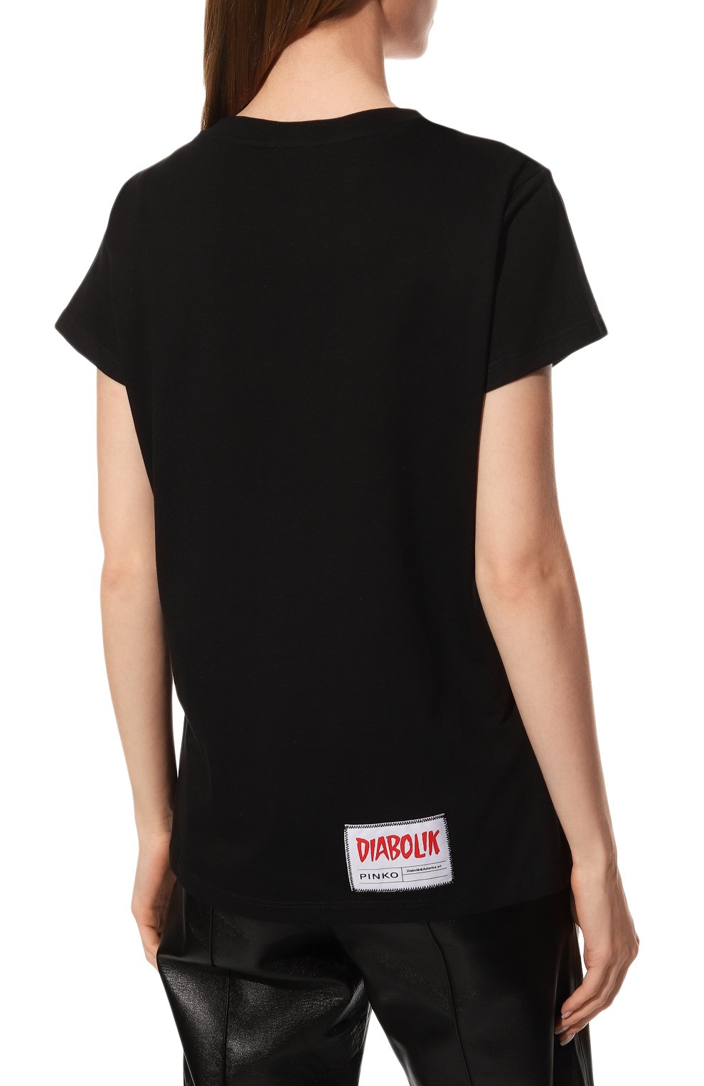 Хлопковая футболка PINKO, арт. 1L1098-Y5SN, фото 4