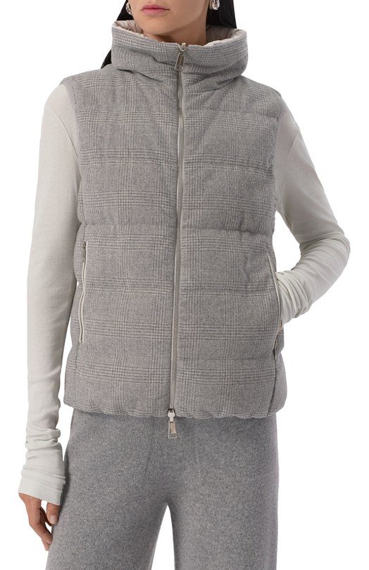 Двусторонний жилет Kiton D53628K0550G03 Серый  D53628K0550G03 Фото 3