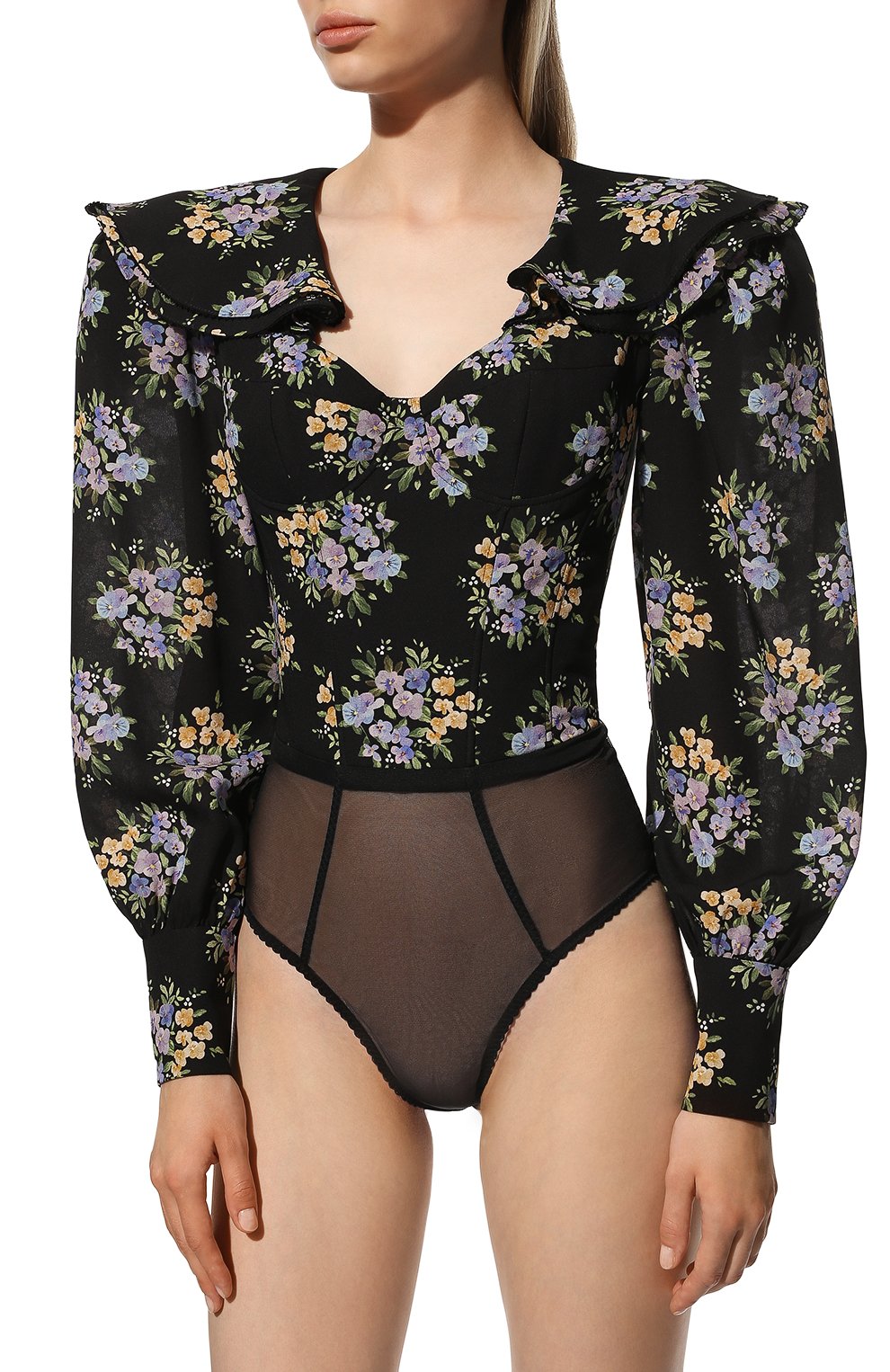 Шелковое боди ULYANA SERGEENKO, арт. BDY002SS22P (0931т22), фото 3