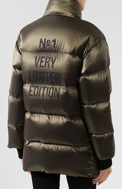 Пуховик SEVEN LAB разноцветного цвета по цене 35280 руб., арт. DJF20-№1VLE black/khaki, фото 4 Пуховик SEVEN LAB, арт. DJF20-№1VLE black/khaki, фото 4