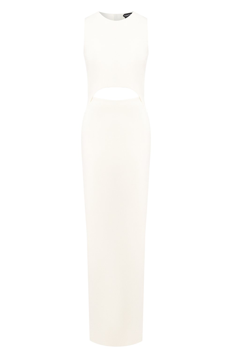 Платье-макси из вискозы TOM FORD белого цвета по цене 362500 руб., арт. AB2464-FAX459, фото 1 Платье-макси из вискозы TOM FORD, арт. AB2464-FAX459, фото 1