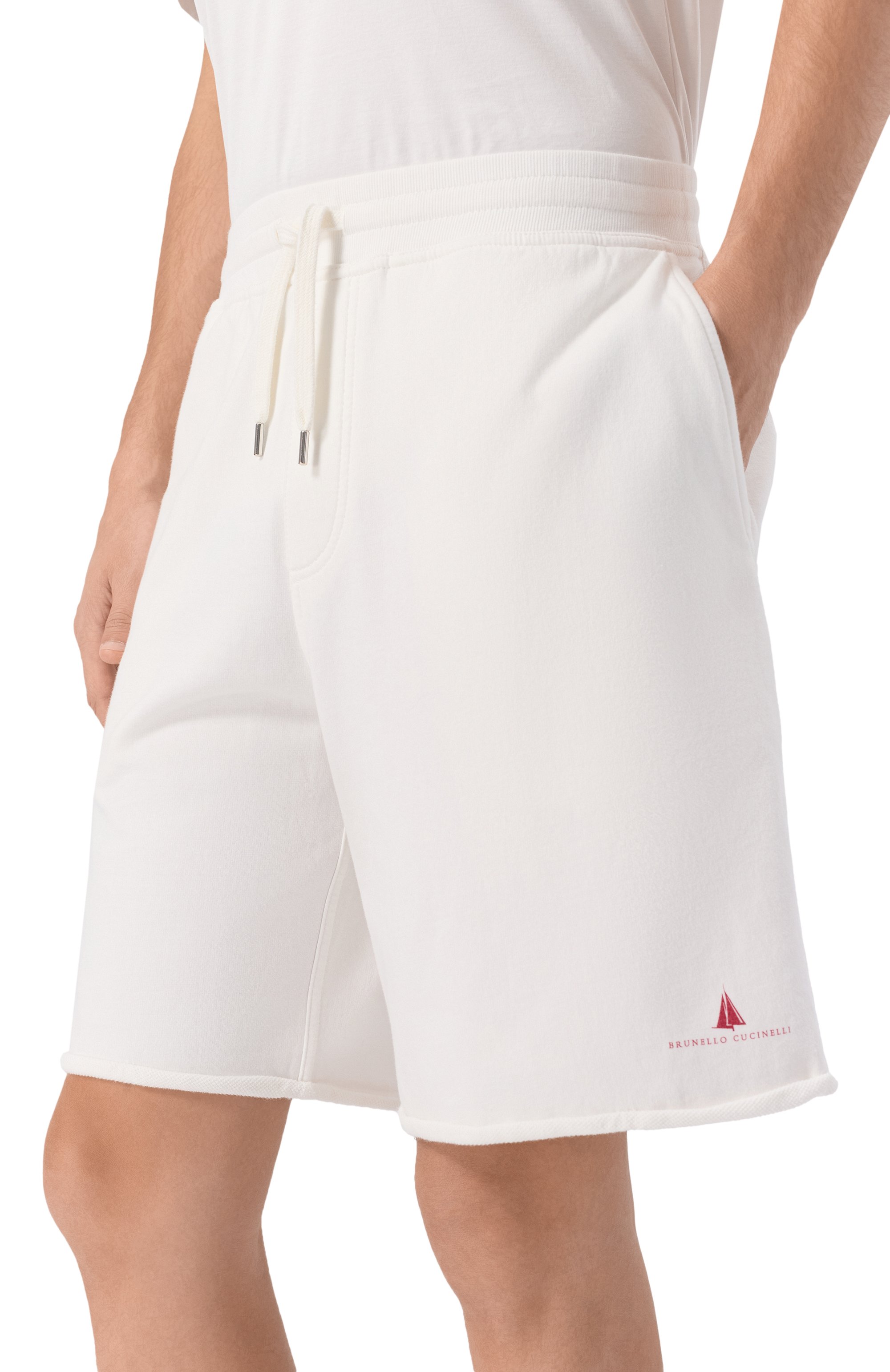 Хлопковые шорты BRUNELLO CUCINELLI, арт. MP8633238G, фото 3