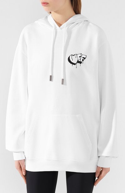 Хлопковое худи OFF-WHITE, арт. 0WBB035F190030660110, фото 3