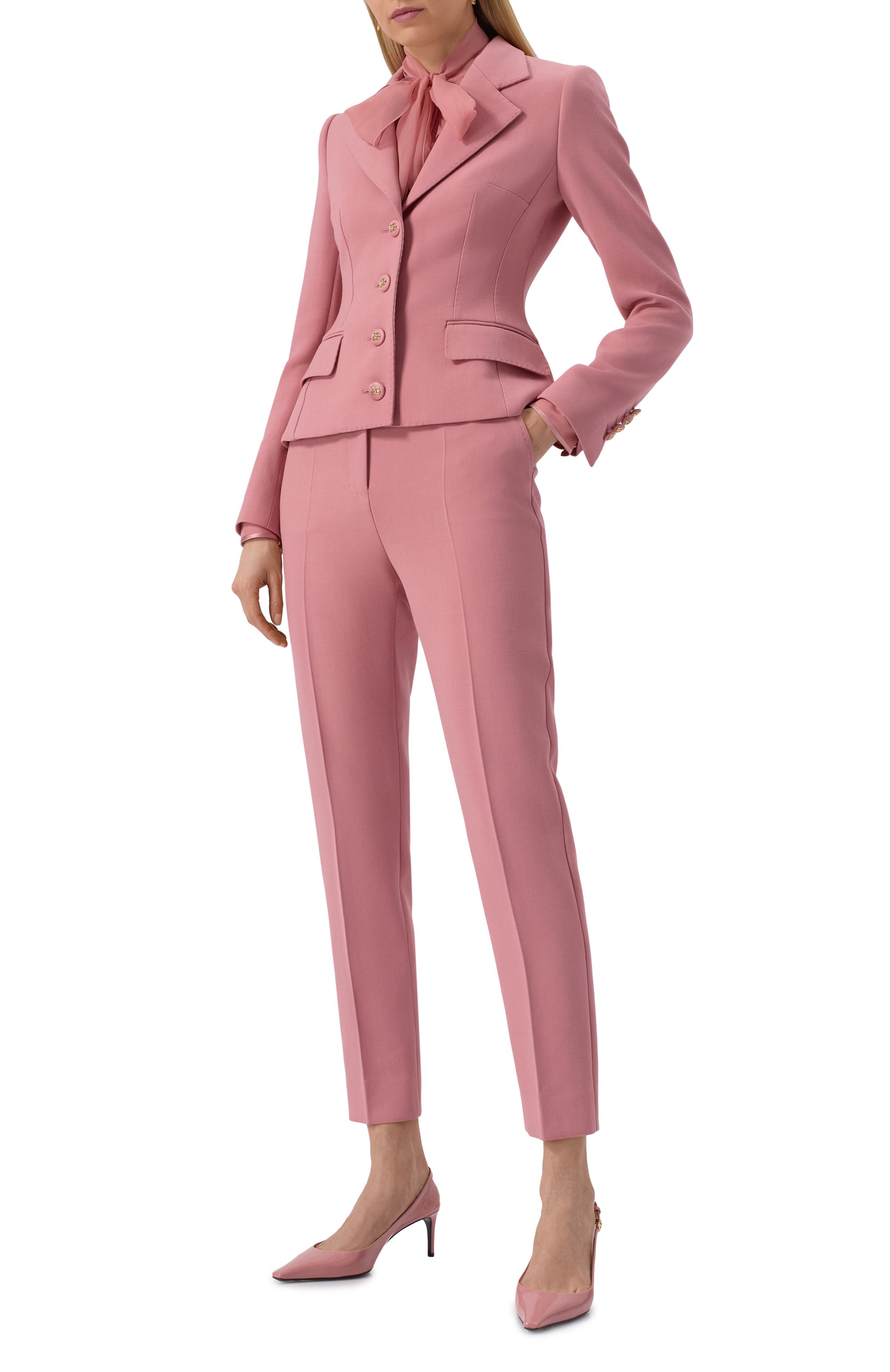 Шерстяные брюки DOLCE & GABBANA, арт. FTAM2T/FU2L8, фото 2