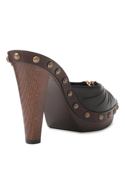 Кожаные мюли babylone 115 SAINT LAURENT, арт. 860797/AAF8B, фото 5