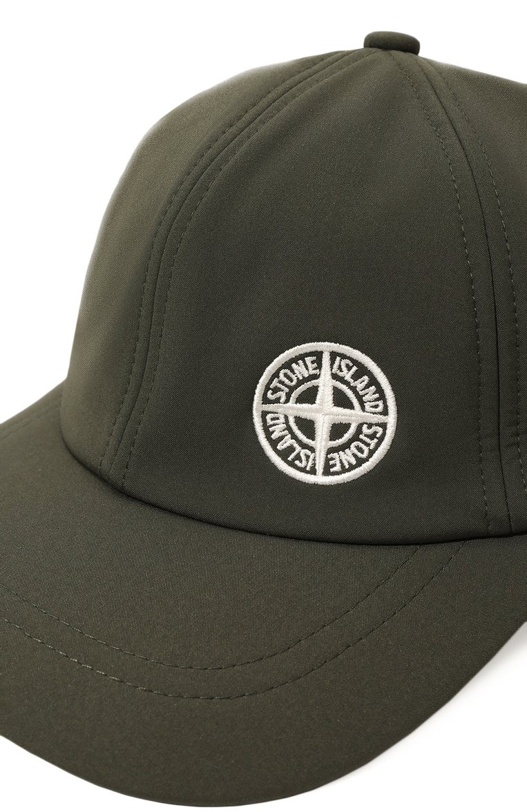 Мужская бейсболка STONE ISLAND темно-зеленого цвета, арт. 731599222 | Фото 4 (Материал: Текстиль, Синтетический материал; Нос: Не проставлено)
