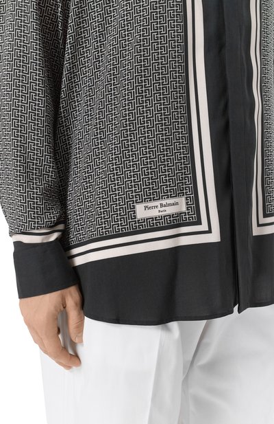 Рубашка из вискозы BALMAIN, арт. BH1HS184/XG42, фото 5